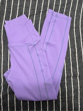 Curves N Combat Boots purple leggings